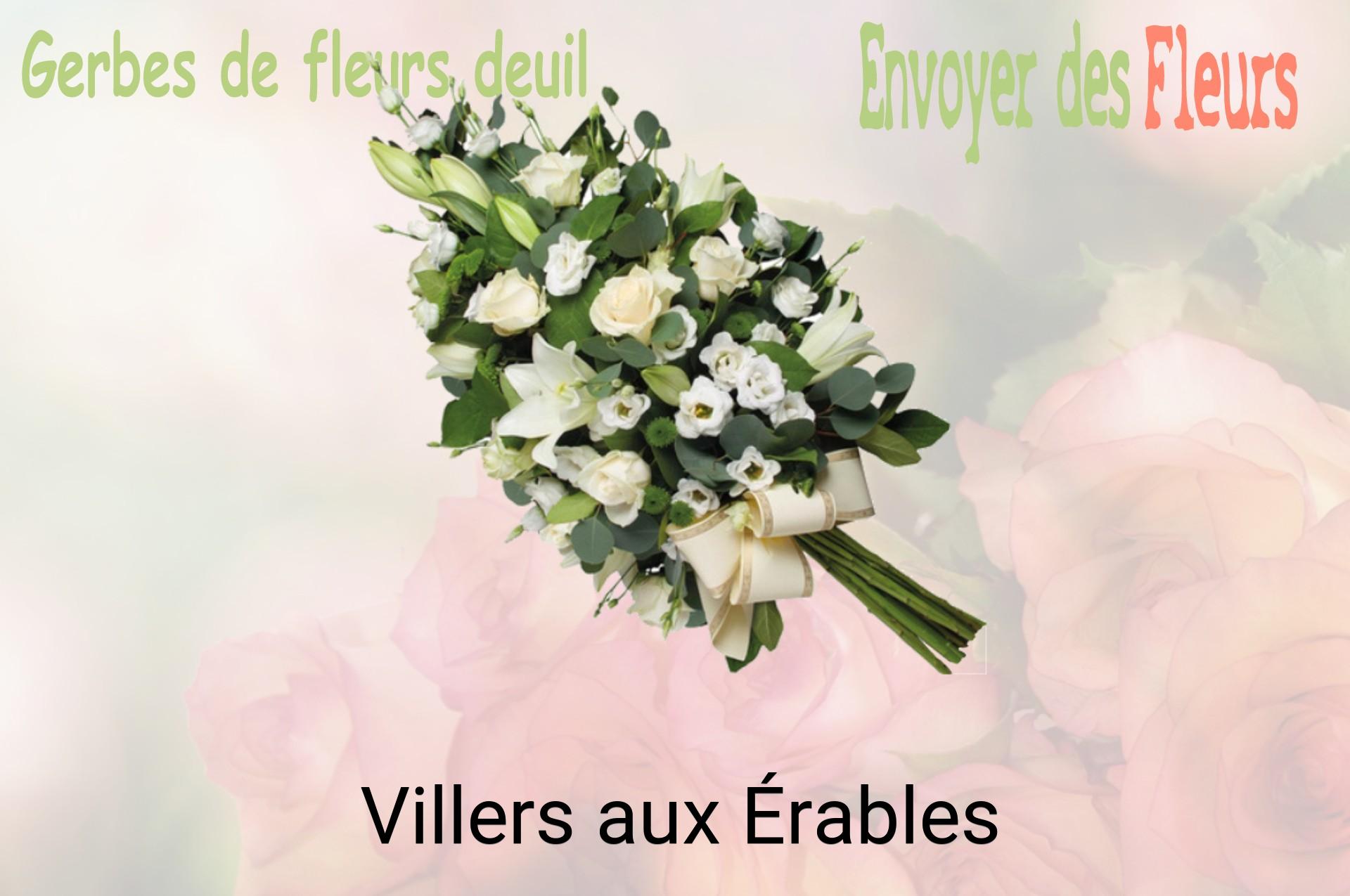 Gerbe de fleurs de deuil livrée à Villers-aux-Érables